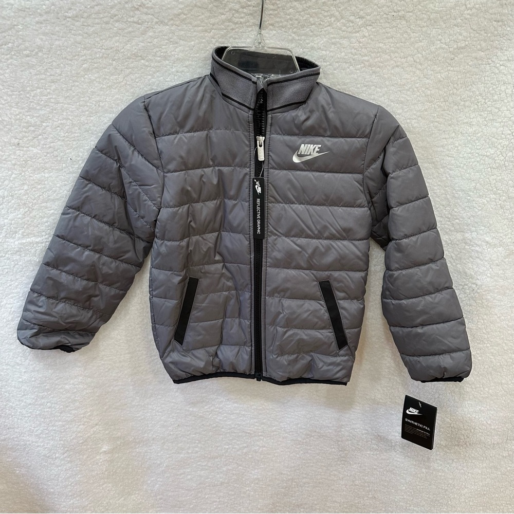 Boys Grey Nike Jacket